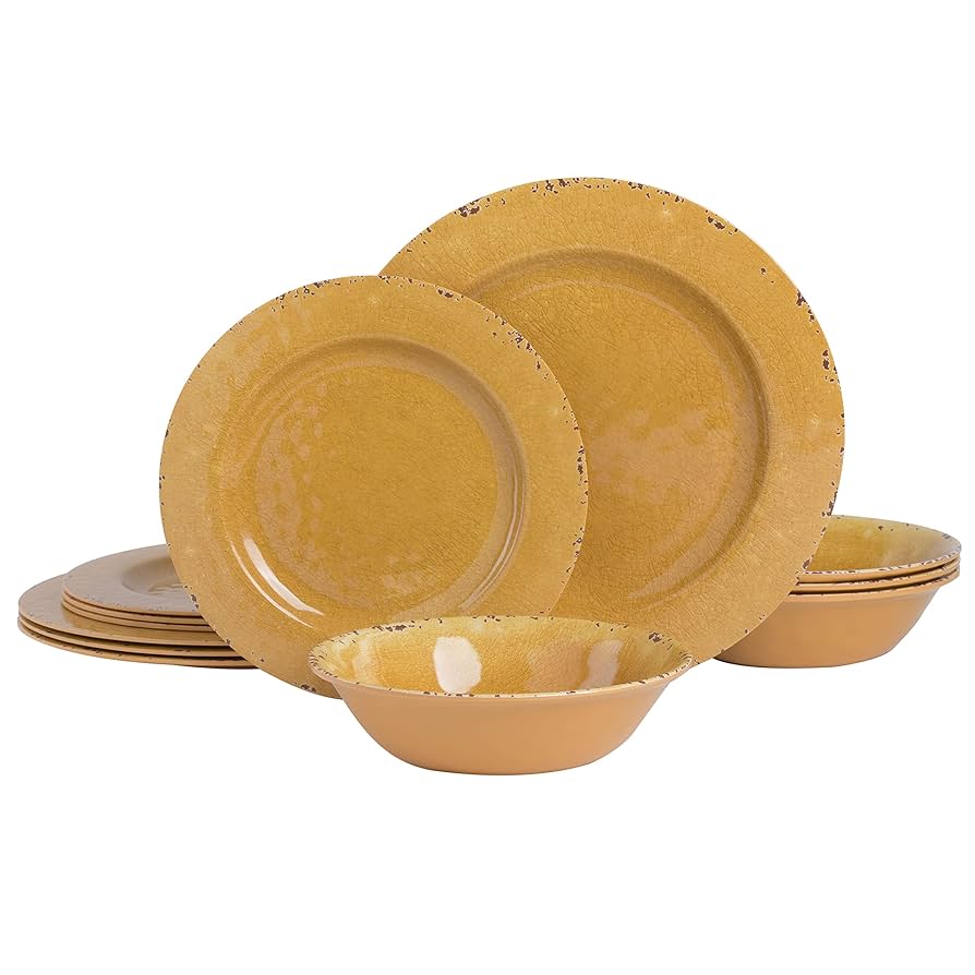 Amazon.co.jp: Gibson Studio ローリーゲイツマウナメラミン食器